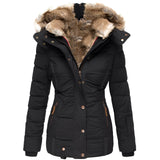 OLIVIA™ – Casaco slim-fit elegante com gola de pelo