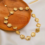 Marisol | Pulseira Dourada com Conchas