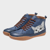 Felina - Botas de couro para amantes de gatos