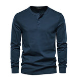 Camisa Henley - Mistura Suave Respirável