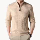 Constantino - Pullover Malha Zíper Curto