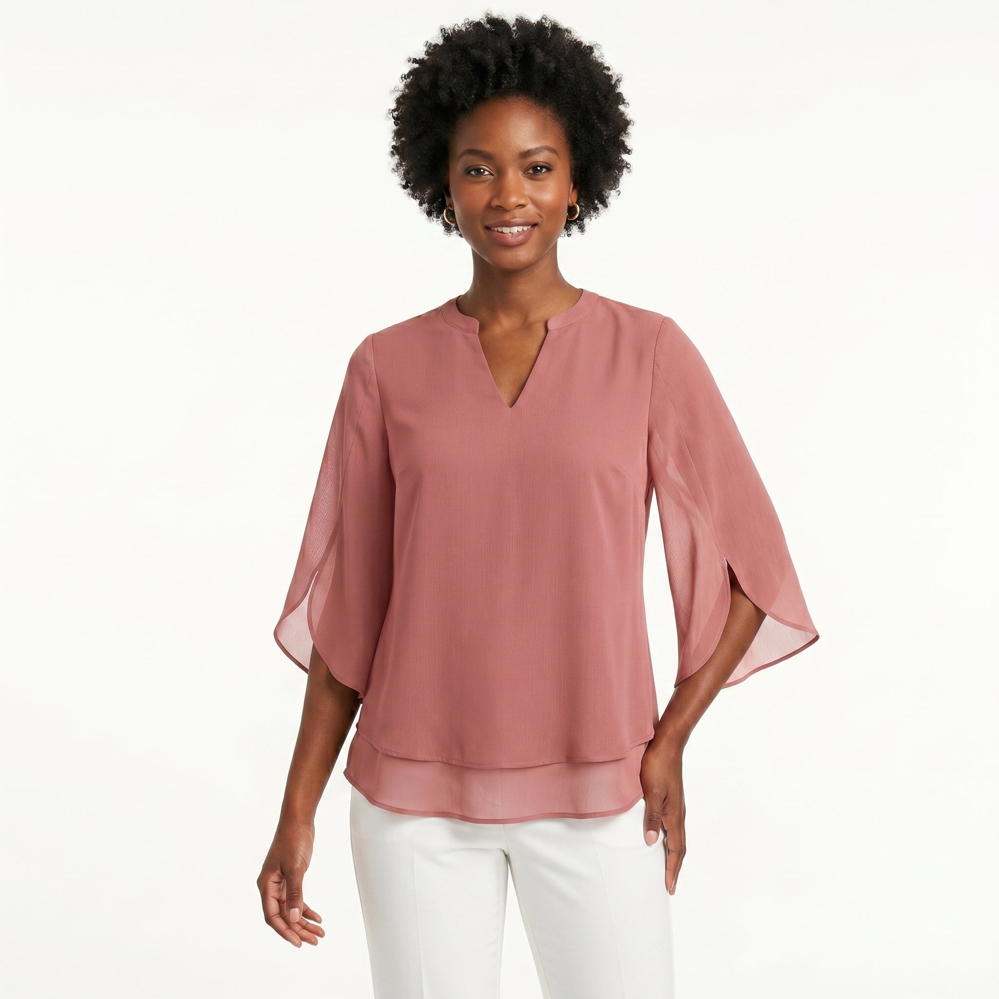 Francisca | Blusa com Mangas de Folhos